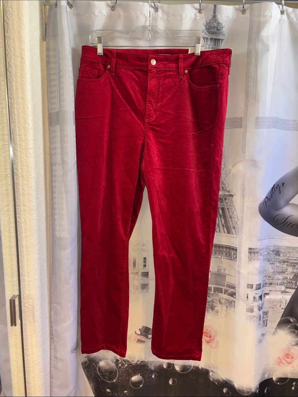 NWT Chicos Velvet Fly Front Jeans Jeggings